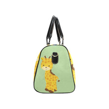 Load image into Gallery viewer, Custom Diaper Tote Bag | Adorable Cartoon Giraffe On Light Green - Diaper Travel Bag