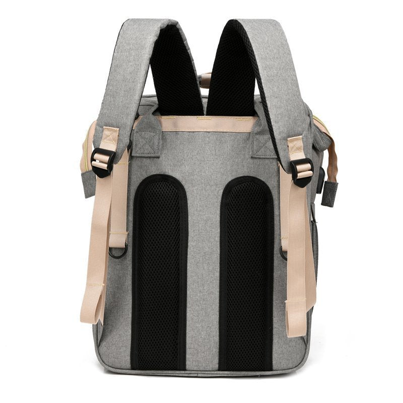 Diaper Bag Backpack With Expandable Play Area Changing Station - Large Capacity