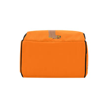 Load image into Gallery viewer, Designer Diaper Bag - Ethnic African American Baby Girl - Orange Multi-Function Backpack