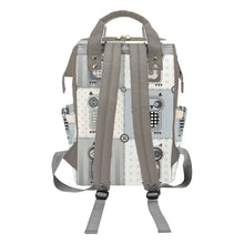 Load image into Gallery viewer, Personalized Patchwork Owls With Personalized Name Label Waterproof Diaper Bag Backpack