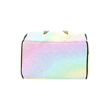 Load image into Gallery viewer, Cutest African American Baby Girl Gold Glitter Angel Custom Diaper Bag - Black Multi-Function Backpack