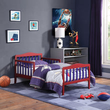 Load image into Gallery viewer, Twain Toddler Bed Red/Blue