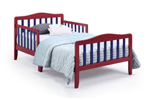 Load image into Gallery viewer, Twain Toddler Bed Red/Blue