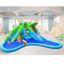 Load image into Gallery viewer, 7 in 1 Inflatable Bounce House with Splashing Pool and Slide