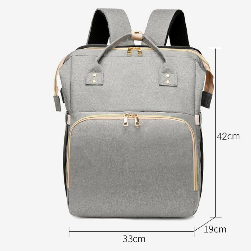 Diaper Bag Backpack With Expandable Play Area Changing Station - Large Capacity