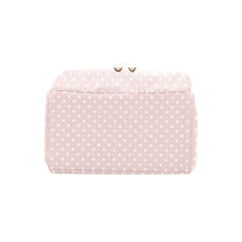 Load image into Gallery viewer, Designer Diaper Bag African American Baby Girl With Bow and Polka Dots