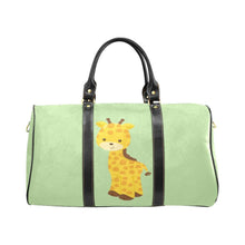 Load image into Gallery viewer, Custom Diaper Tote Bag | Adorable Cartoon Giraffe On Light Green - Diaper Travel Bag