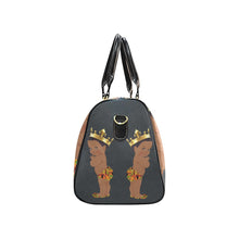 Load image into Gallery viewer, Custom Diaper Tote Bag - Ethnic Super Cute African American Baby Boy King - Slate Gray Travel Baby Bag