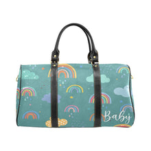 Load image into Gallery viewer, Custom Diaper Tote Bag - Boho Cartoon Rainbows Gender Neutral Travel Diaper Bag